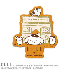Japan Sanrio Elle Vinyl Sticker - Pompompurin : Set