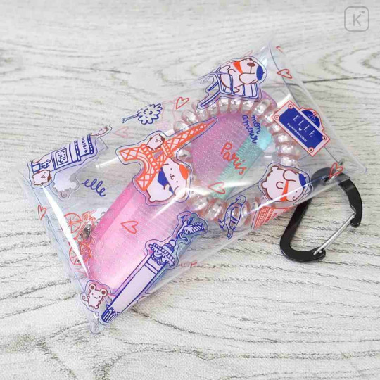 Japan Sanrio Elle Mini Clear Pouch - Pompompurin - 3