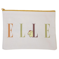 Japan Sanrio Elle Flat Pouch - Pompompurin : Yellow