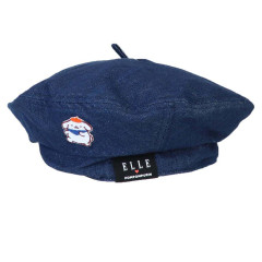Japan Sanrio Elle Denim-Style Beret Hat - Pompompurin