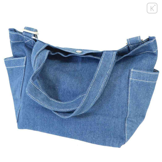 Japan Sanrio Elle Denim Shoulder Bag - Pompompurin - 2