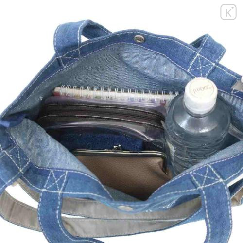Japan Sanrio Elle Denim Shoulder Bag - Pompompurin - 4