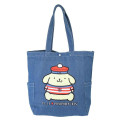 Japan Sanrio Elle Denim Tote Bag - Pompompurin - 1