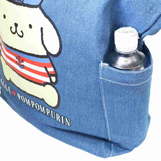Japan Sanrio Elle Denim Tote Bag - Pompompurin - 3