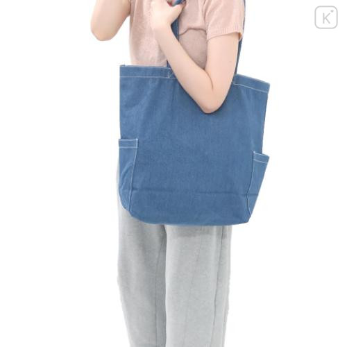 Japan Sanrio Elle Denim Tote Bag - Pompompurin - 5