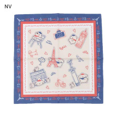 Japan Sanrio Elle Large Handkerchief Bandana - Pompompurin : Navy