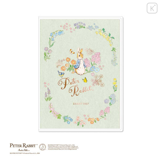 Japan Peter Rabbit B6 Planner Monthly Schedule Book - Flower Wreath 2027 - 1