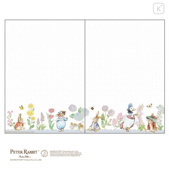 Japan Peter Rabbit B6 Planner Monthly Schedule Book - Flower Wreath 2027 - 3