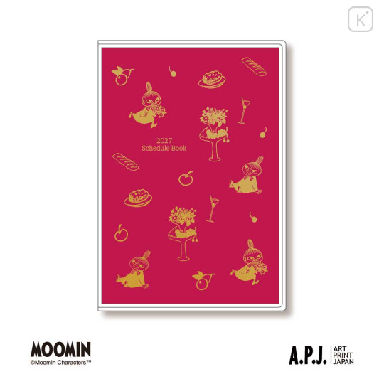 Japan Moomin A6 Planner Monthly Schedule Book - Little My : 2027 - 1