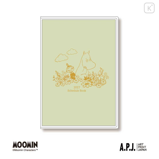 Japan Moomin A6 Planner Monthly Schedule Book - Little My & Moomintroll : 2027 - 1