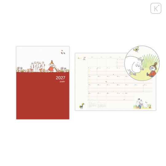 Japan Moomin A5 Planner Monthly Schedule Book - 2027 - 1