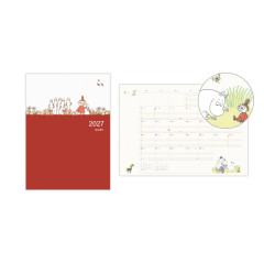 Japan Moomin A5 Planner Monthly Schedule Book - 2027