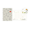 Japan Peanuts A5 Planner Monthly Schedule Book - Snoopy & Woodstock : Camping 2027 - 1
