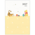 Japan Disney A5 Planner Monthly Schedule Book - Winnie the Pooh : 2027 - 2