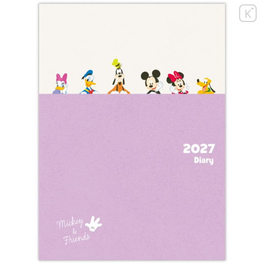 Japan Disney A5 Planner Monthly Schedule Book - Mickey & Friends : 2027 - 2