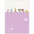 Japan Disney A5 Planner Monthly Schedule Book - Mickey & Friends : 2027 - 2