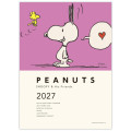 Japan Peanuts A5 Planner Monthly Schedule Book - Snoopy & Woodstock : Surprise 2027 - 2