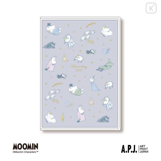 Japan Moomin B6 Planner Weekly Schedule Book - Goodnight 2027 - 1