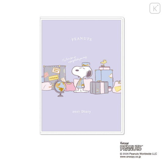 Japan Peanuts B6 Planner Weekly Schedule Book - Snoopy : Comic 2027 - 1