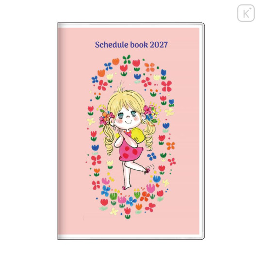 Japan Ado Mizumori B7 Planner Monthly Schedule Book - Coral Pink 2027 - 1