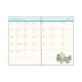 Japan Ado Mizumori B7 Planner Monthly Schedule Book - Coral Pink 2027 - 2