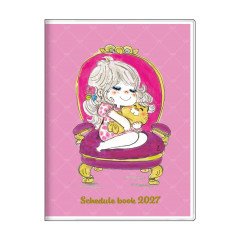 Japan Ado Mizumori A6 Planner Monthly Schedule Book - Pink 2027