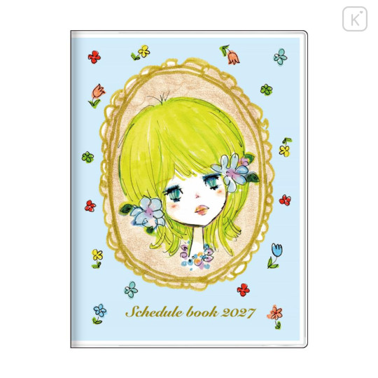 Japan Ado Mizumori A6 Planner Monthly Schedule Book - Blue 2027 - 1