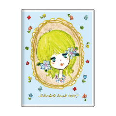Japan Ado Mizumori A6 Planner Monthly Schedule Book - Blue 2027