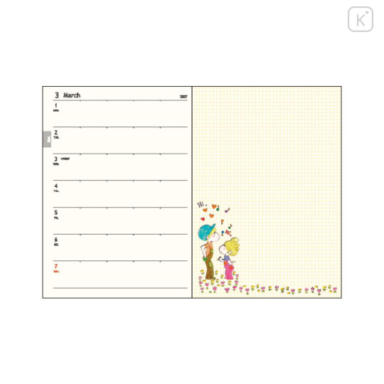 Japan Ado Mizumori B6 Planner Weekly Schedule Book - Green 2027 - 3