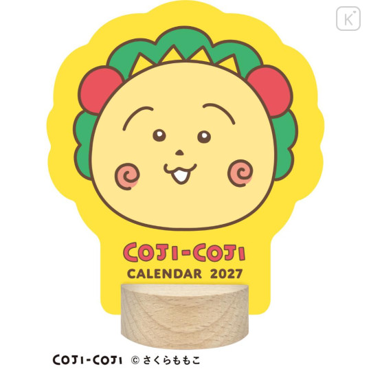 Japan Coji Coji Desk Calendar Wood Stand - 2027 - 1