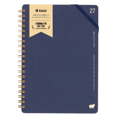 Japan Kleid B6 Kraft Work Diary Monthly Schedule Book - 2027 Navy