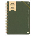 Japan Kleid B6 Kraft Work Diary Monthly Schedule Book - 2027 Olive Drab - 1