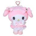 Japan Sanrio Plush Pouch & Bag Charm - My Melody : Lolita - 1
