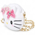 Japan Sanrio Original Plush Pochette Crossbody Shoulder Bag - Hello Kitty : Fairy Tale Party Lolita - 3