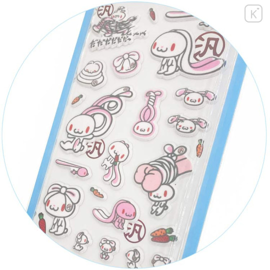 Japan Gloomy Puffy Flock Sticker - All Purpose Bunny - 2