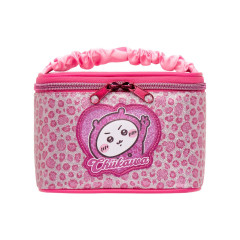 Japan Chiikawa Vanity Pouch - Chiikawa : Glitter Leopard Pink