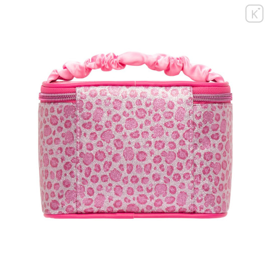 Japan Chiikawa Vanity Pouch - Chiikawa : Glitter Leopard Pink - 6