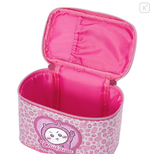 Japan Chiikawa Vanity Pouch - Chiikawa : Glitter Leopard Pink - 8