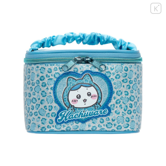 Japan Chiikawa Vanity Pouch - Hachiware : Glitter Leopard - 1