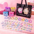 Japan Chiikawa Vanity Pouch - Hachiware : Glitter Leopard - 4