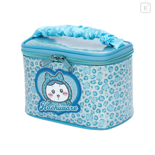 Japan Chiikawa Vanity Pouch - Hachiware : Glitter Leopard - 7