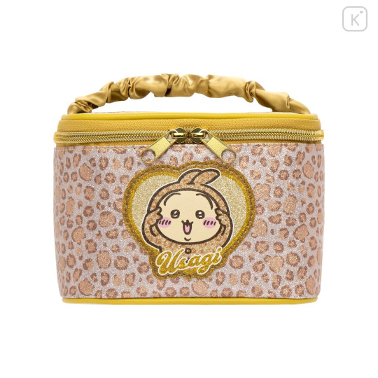 Japan Chiikawa Vanity Pouch - Usagi : Glitter Leopard - 1