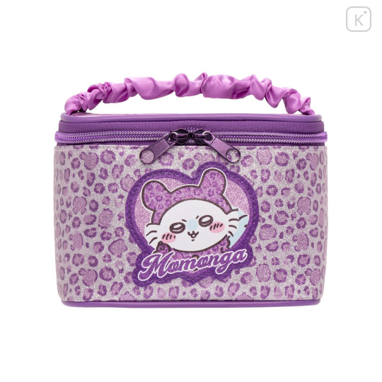 Japan Chiikawa Vanity Pouch - Momonga : Glitter Leopard - 5