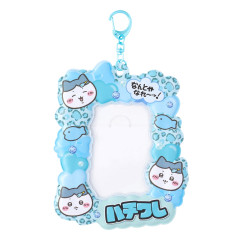 Japan Chiikawa Photo Holder Card Case Keychain - Hachiware : Leopard