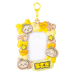 Japan Chiikawa Photo Holder Card Case Keychain - Usagi : Leopard