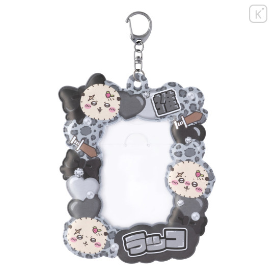 Japan Chiikawa Photo Holder Card Case Keychain - Rakko : Leopard - 5