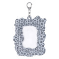 Japan Chiikawa Photo Holder Card Case Keychain - Rakko : Leopard - 6