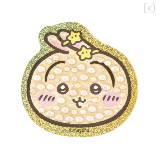 Japan Chiikawa Jewelry Deco Sticker - Usagi : Hologram Face Wearing Hair Clip - 1