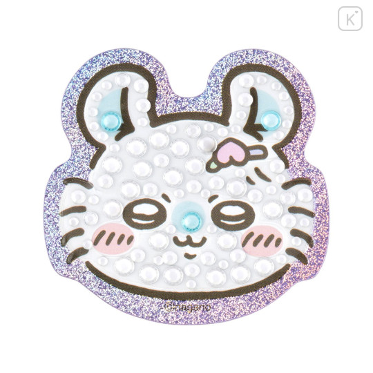 Japan Chiikawa Jewelry Deco Sticker - Momonga : Hologram Face Wearing Hair Clip - 1