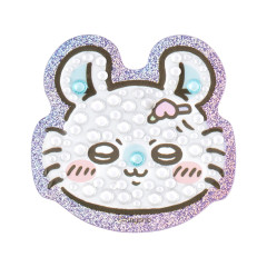 Japan Chiikawa Jewelry Deco Sticker - Momonga : Hologram Face Wearing Hair Clip